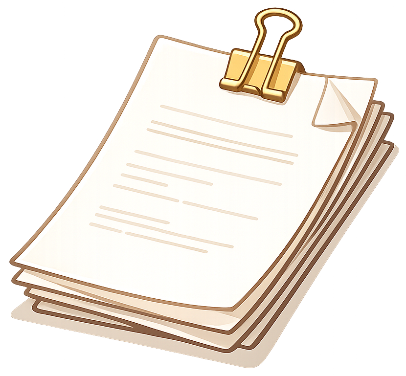 Une liasse de documents